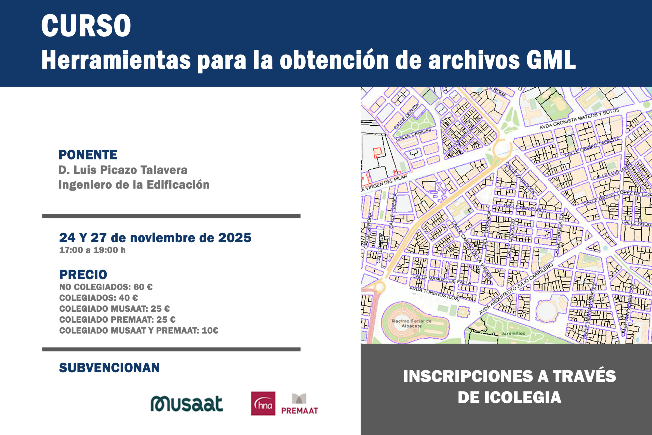 COAT Cádiz. Plataforma de formación para Arquitectura Técnica. Organiza Colegio Albacete